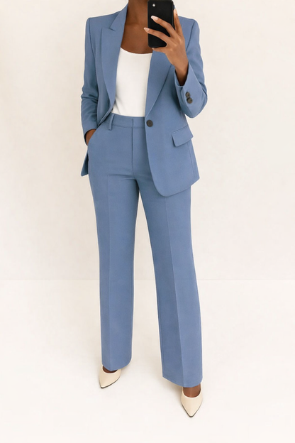 Molly Women's Co-ord Set with Wide Legs with Buttons, photo 1
