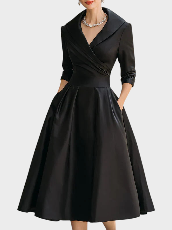 Nina Women's Dress in Midi Length with Pockets, photo 1