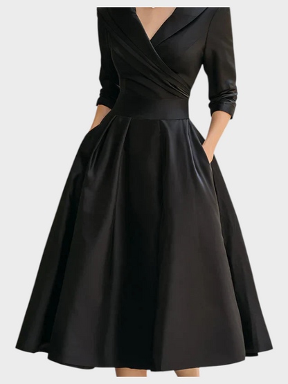 Nina Women's Dress in Midi Length with Pockets, photo 6