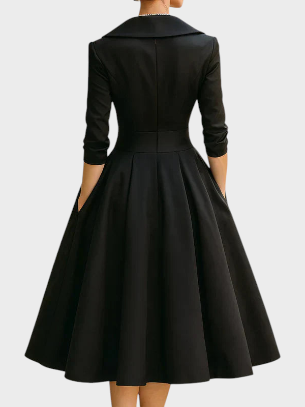 Nina Women's Dress in Midi Length with Pockets, photo 7