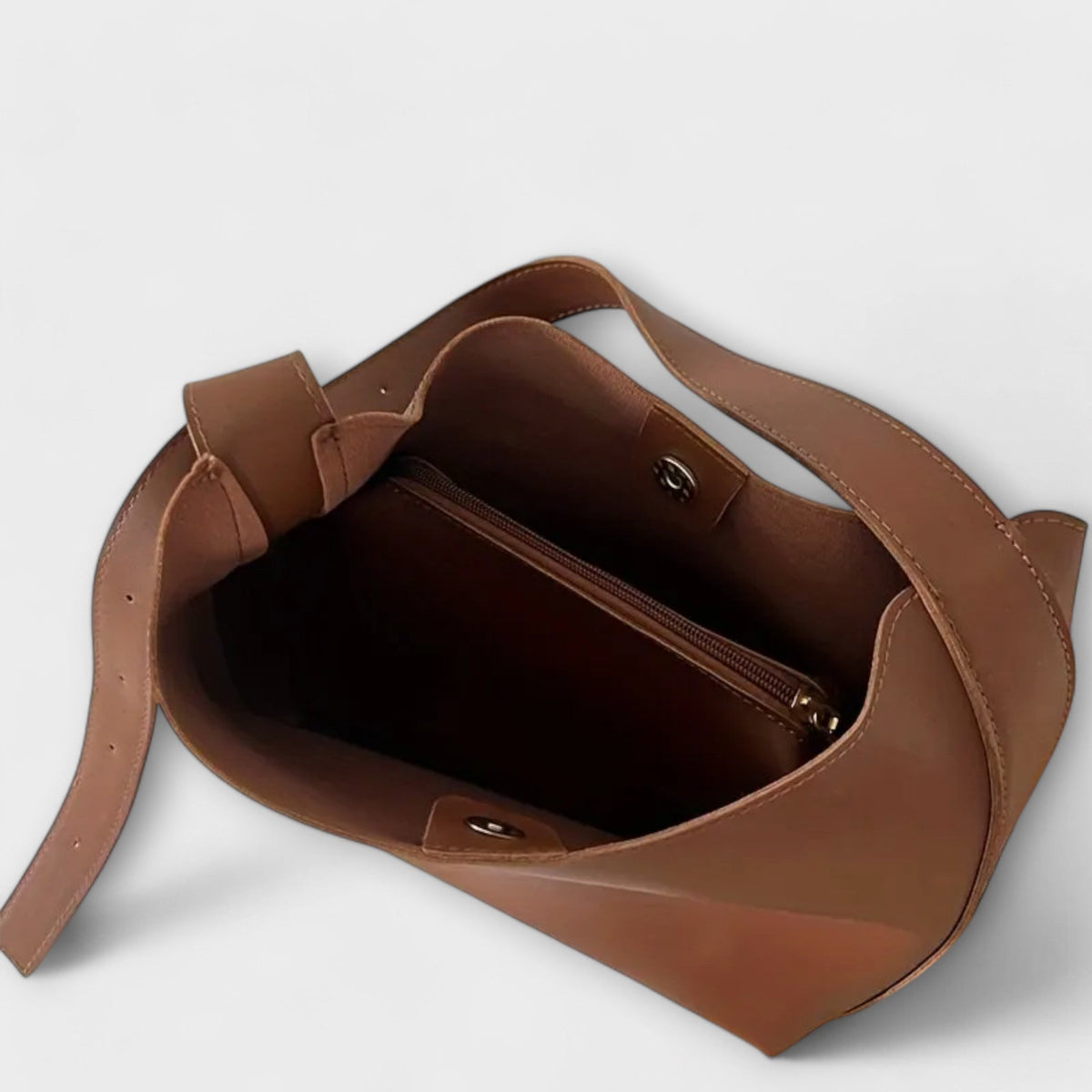Nora Women's Bucket Shoulder Bag in a Leather Look, photo 5