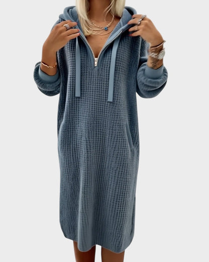 Poppy Women's Dress in Knit in a Relaxed Fit with Dropped Shoulders, photo 4