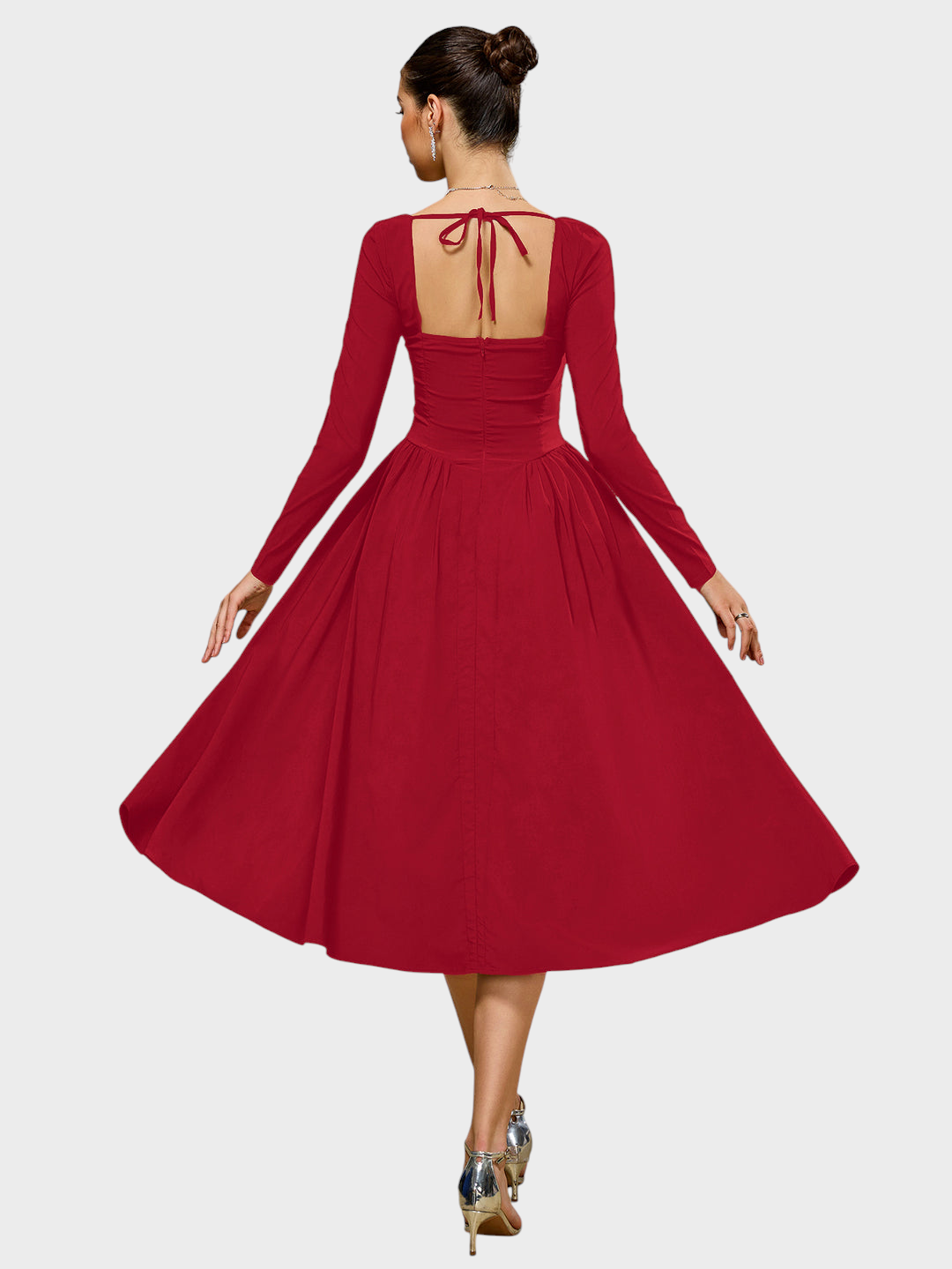 Rebecca Women's Dress in Viscose in an A-line, photo 3