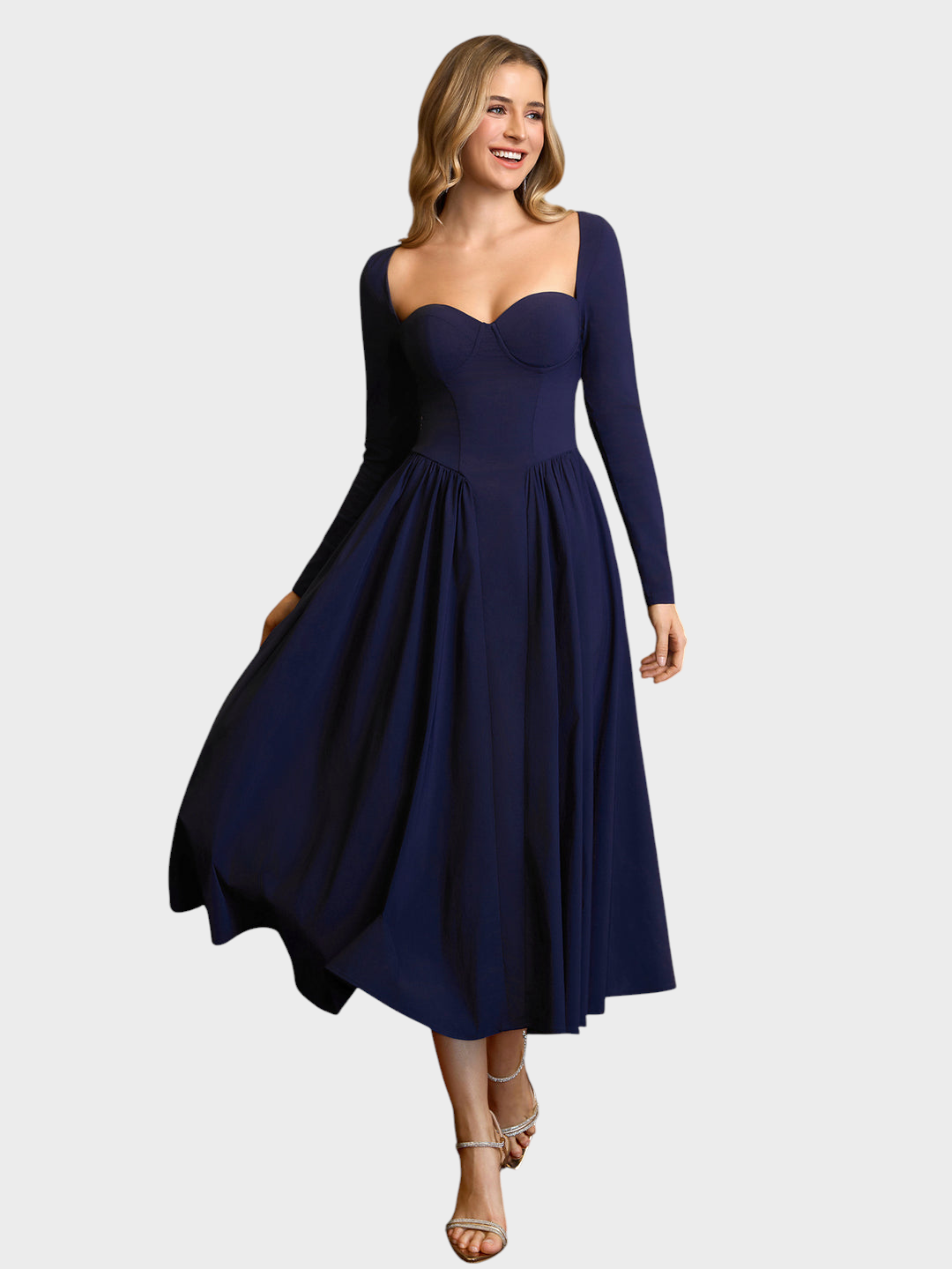 Rebecca Women's Dress in Viscose in an A-line, photo 4