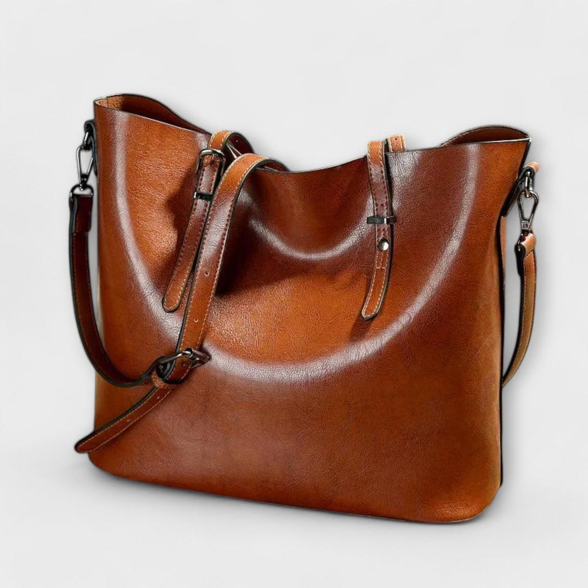 Rhian Women's Shoulder Bag with Buckled Side Straps, photo 1