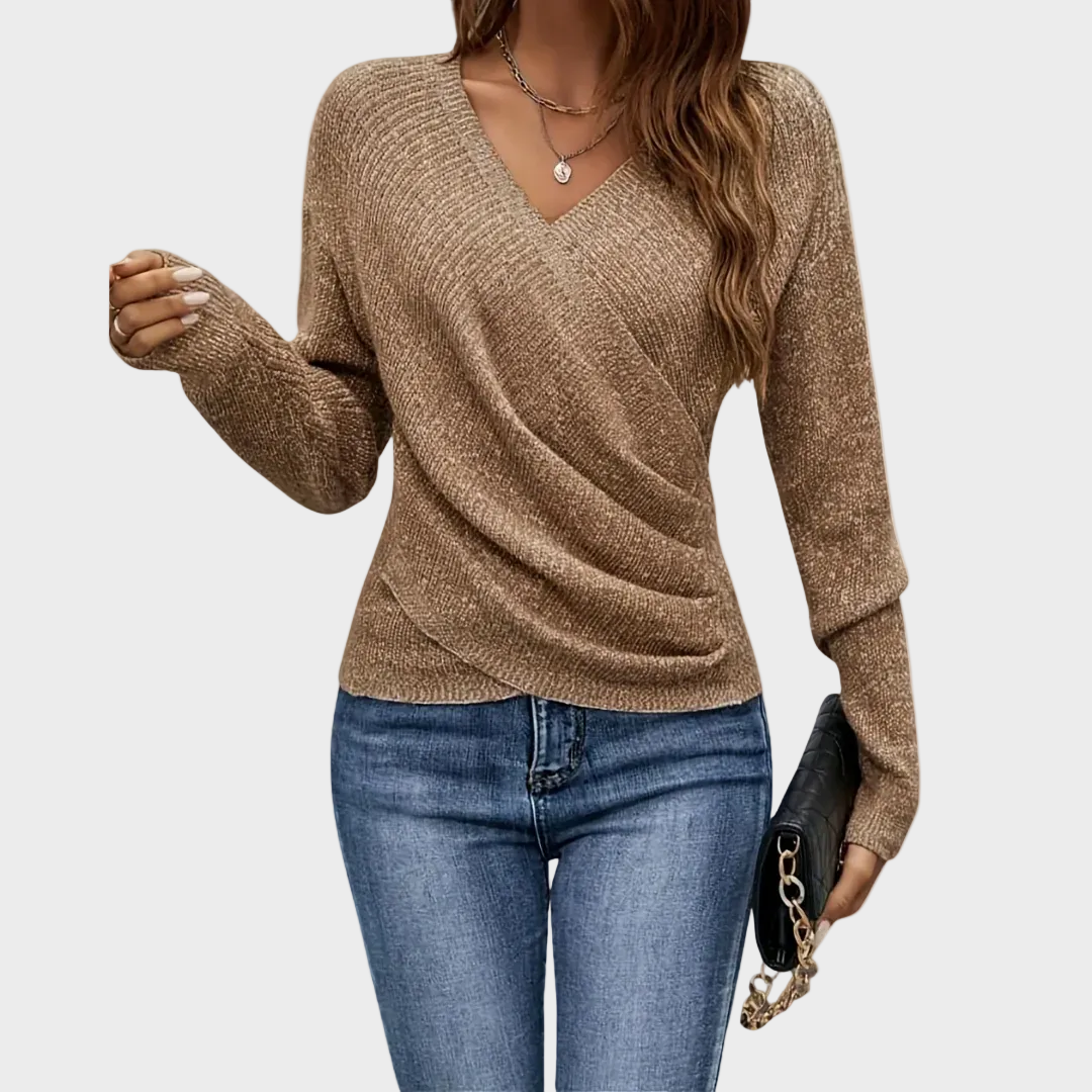 Sadie Women's Top in a Relaxed Fit with a V-neck, photo 1