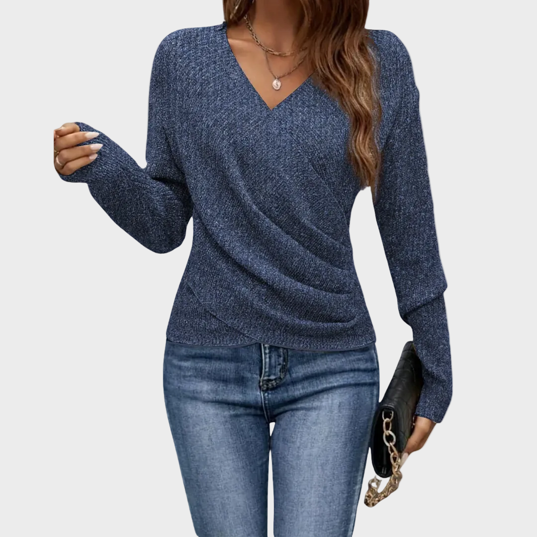 Sadie Women's Top in a Relaxed Fit with a V-neck, photo 4