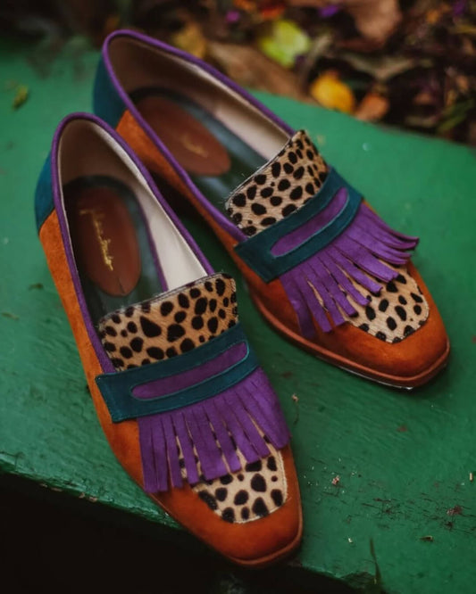 Sylvie Women's Loafers with an Animal Print, photo 2