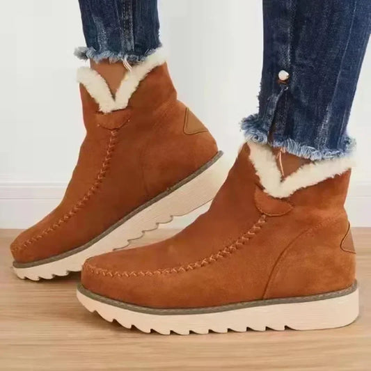 Tara Women's Ankle Boots in a Suede Look with a Chunky Sole, photo 1