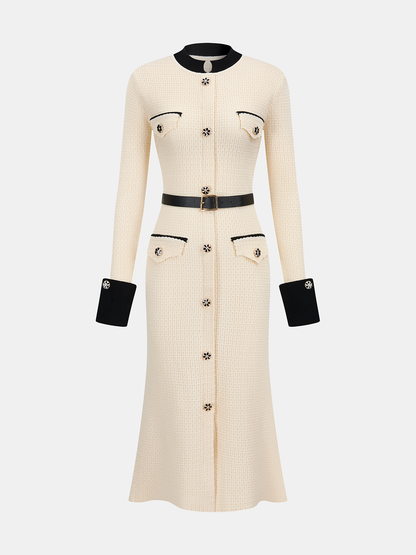 Verity Women's Dress in Knit with Buttons, photo 1