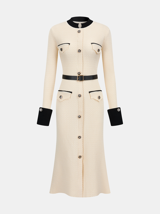 Verity Women's Dress in Knit with Buttons, photo 1