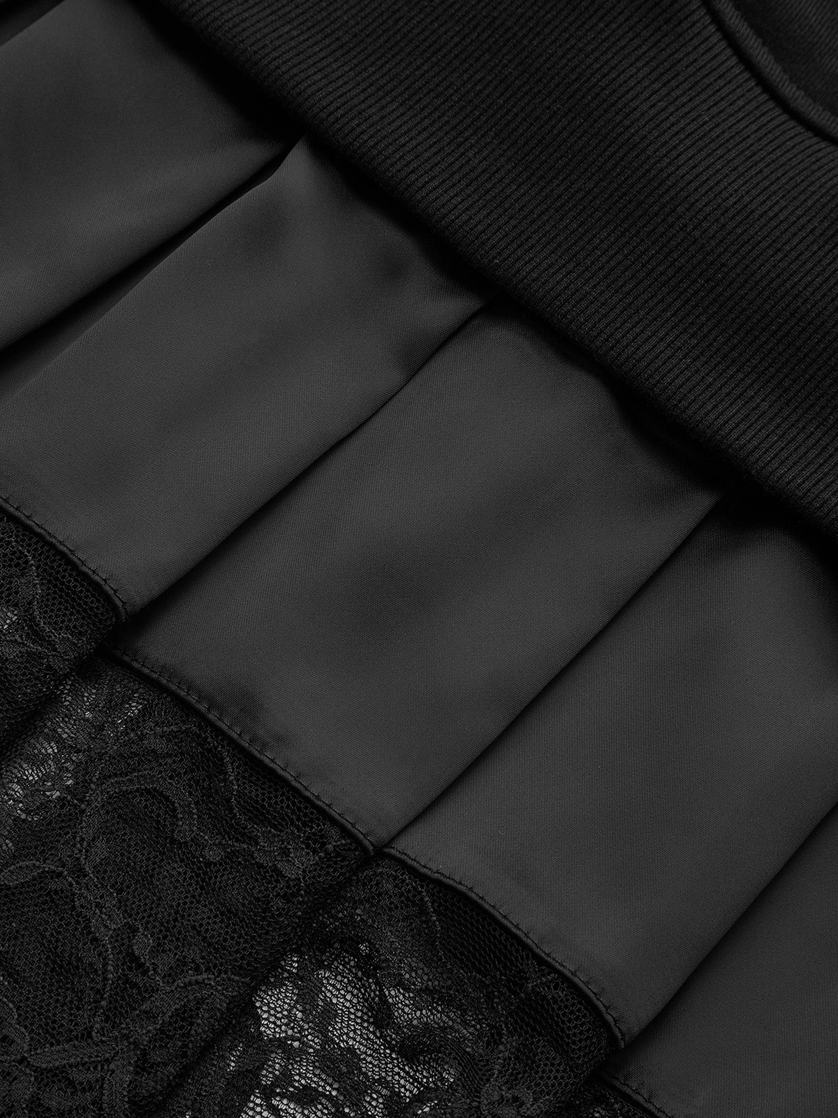 Winifred Women's Dress in Cotton in a Short Cut with Lace, photo 4