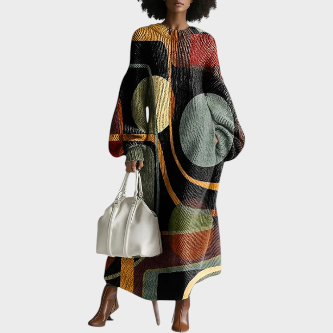 Wren Women's Dress in Knit in a Long Cut with Pockets, photo 1